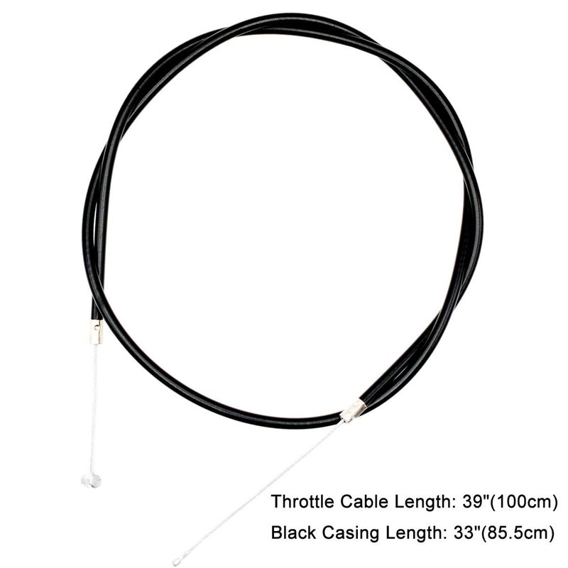 Royitay 7/8" 22mm Twist Throttle Accelerator Grip and 39" Throttle Cable for 47cc-49cc 2-Stroke 4 Wheeler Quad Trail Bike Mini Pit Dirt ATV Quad Pocket Motorized Bike Parts - Image 2